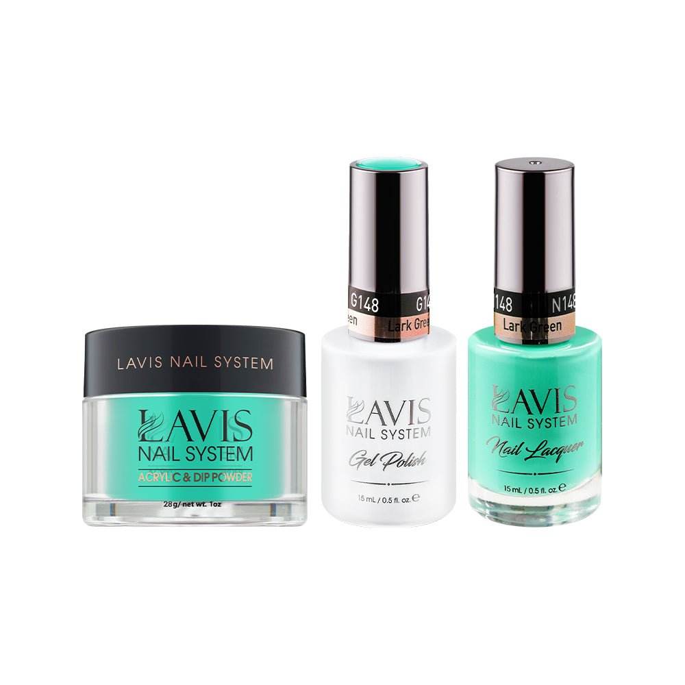 LAVIS 3 in 1 - 148 Lark Green - Acrylic & Dip Powder, Gel & Lacquer - DTK Nail Supply