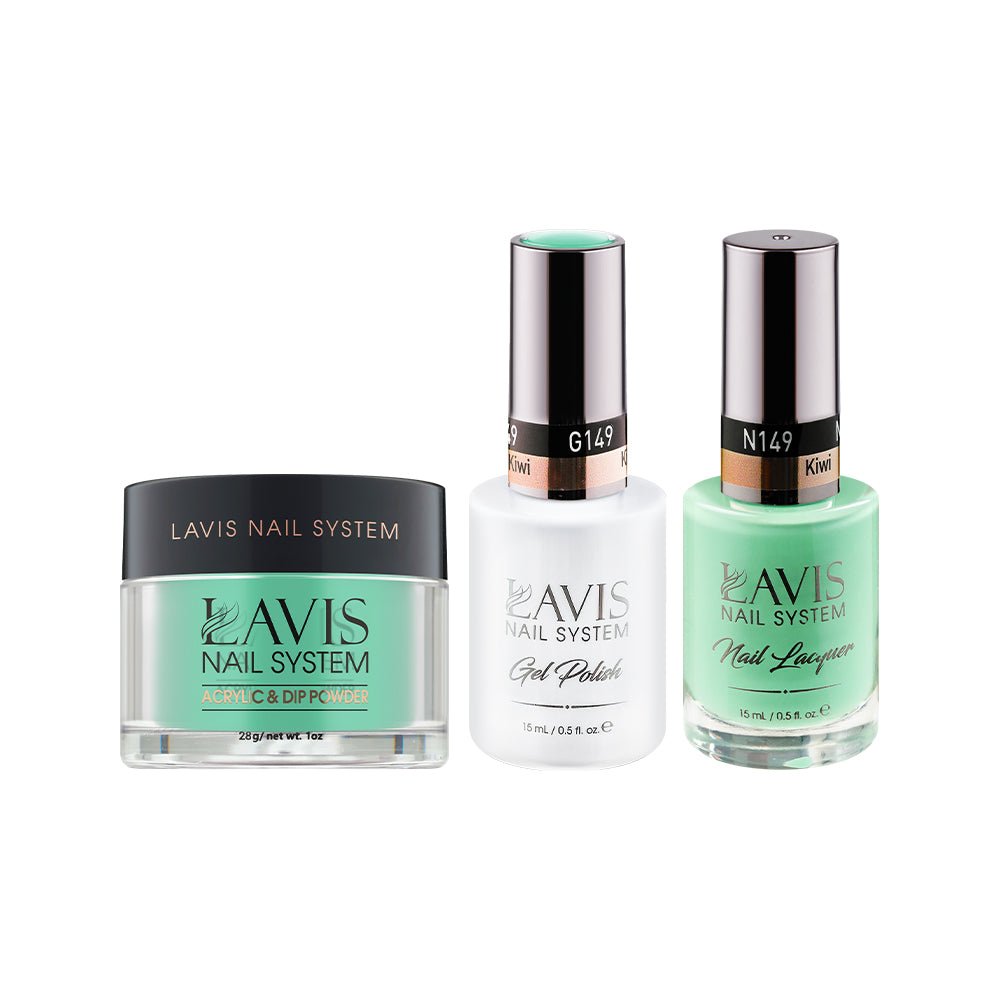 LAVIS 3 in 1 - 149 Kiwi - Acrylic & Dip Powder, Gel & Lacquer - DTK Nail Supply