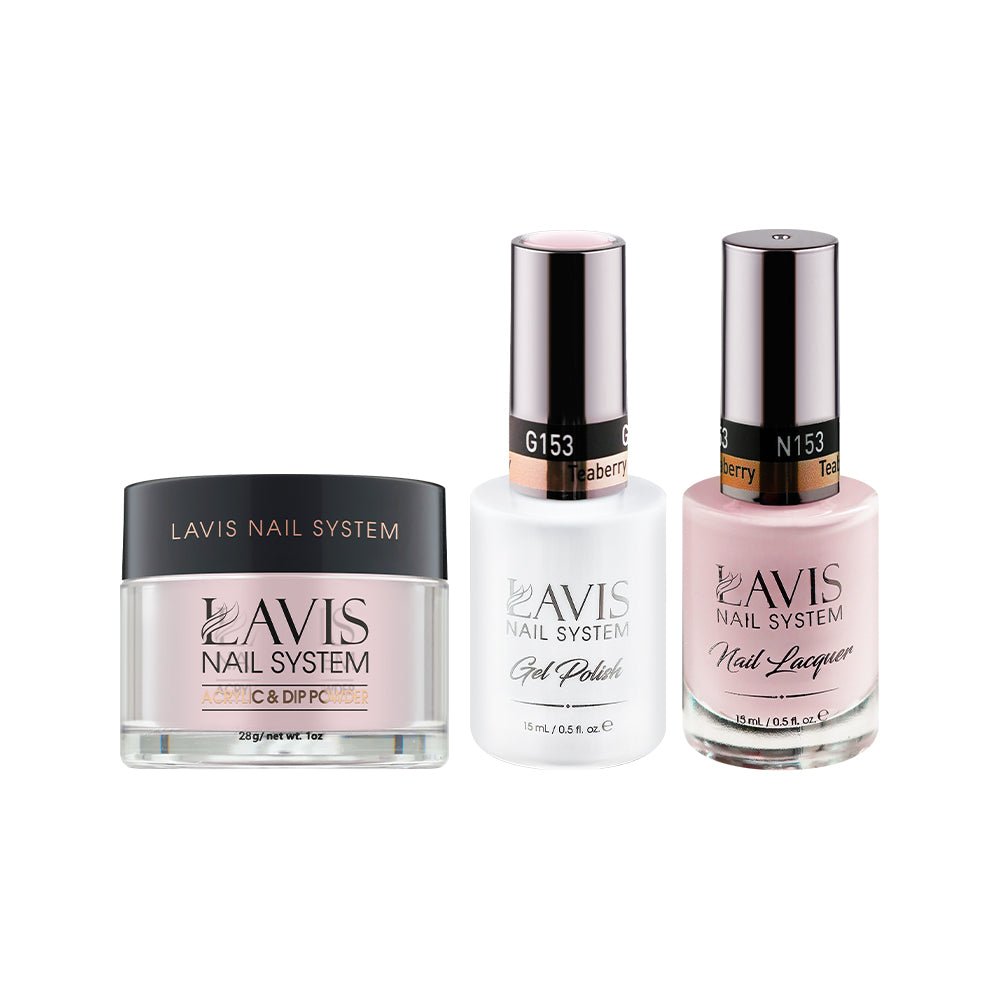 LAVIS 3 in 1 - 153 Teaberry - Acrylic & Dip Powder, Gel & Lacquer - DTK Nail Supply