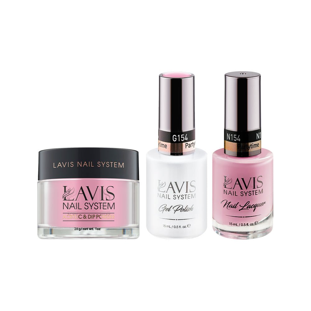 LAVIS 3 in 1 - 154 Partytime - Acrylic & Dip Powder, Gel & Lacquer - DTK Nail Supply