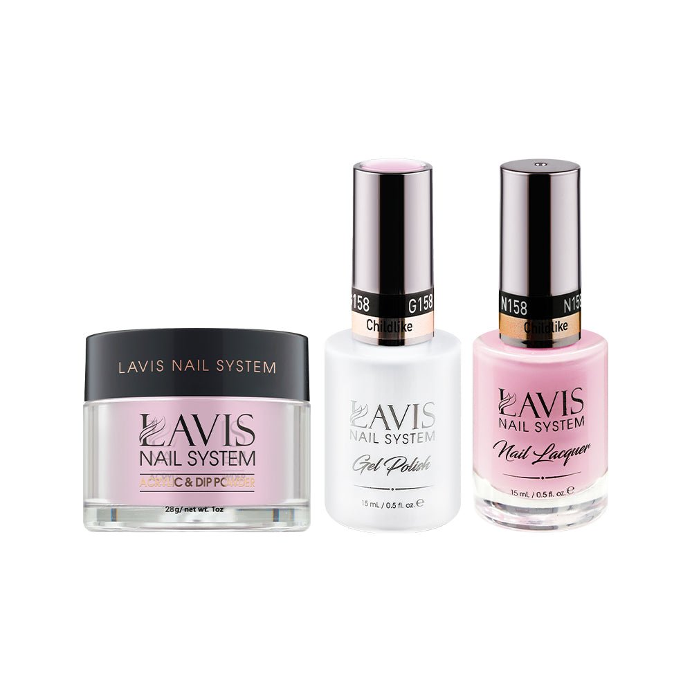 LAVIS 3 in 1 - 158 Childlike - Acrylic & Dip Powder, Gel & Lacquer - DTK Nail Supply