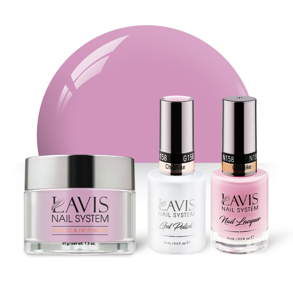 LAVIS 3 in 1 - 158 Childlike - Acrylic & Dip Powder, Gel & Lacquer - DTK Nail Supply