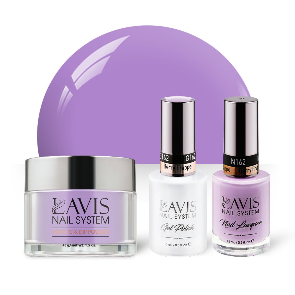 LAVIS 3 in 1 - 162 Berry Frappe - Acrylic & Dip Powder, Gel & Lacquer - DTK Nail Supply