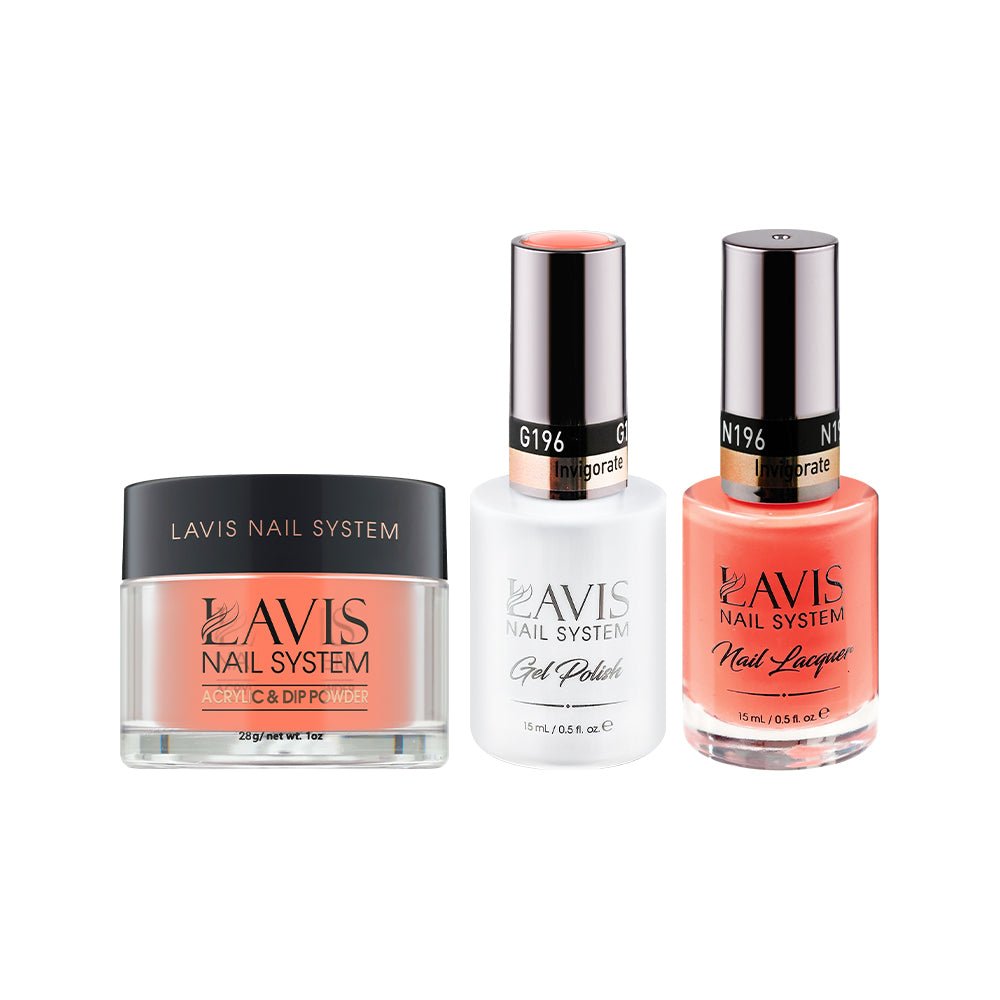 LAVIS 3 in 1 - 196 Invigorate - Acrylic & Dip Powder, Gel & Lacquer - DTK Nail Supply
