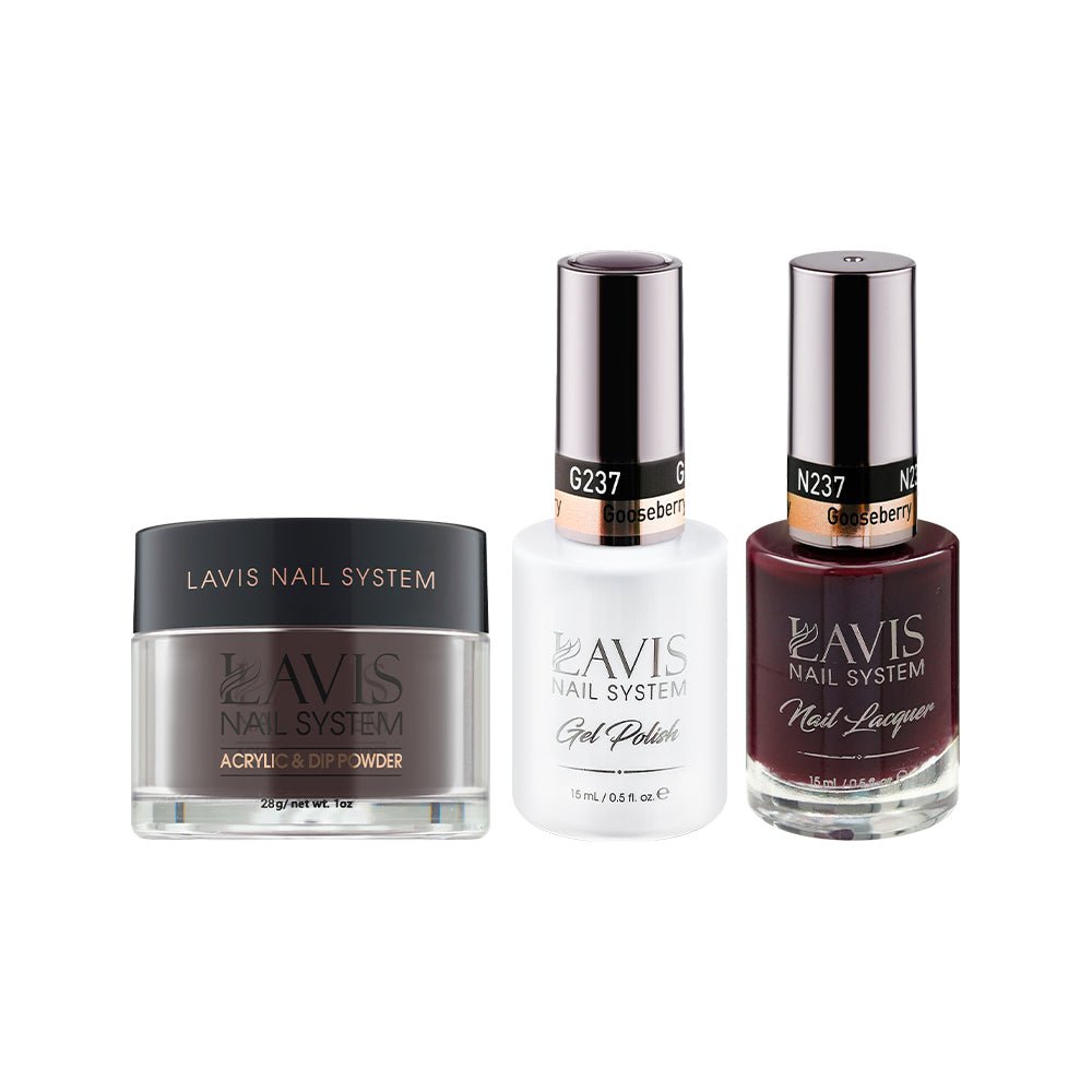 LAVIS 3 in 1 - 237 Gooseberry - Acrylic & Dip Powder, Gel & Lacquer - DTK Nail Supply