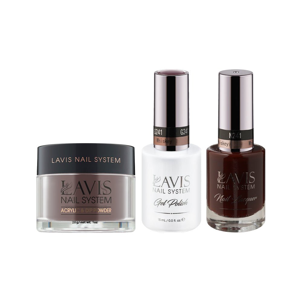 LAVIS 3 in 1 - 241 Whiskey - Acrylic & Dip Powder, Gel & Lacquer - DTK Nail Supply