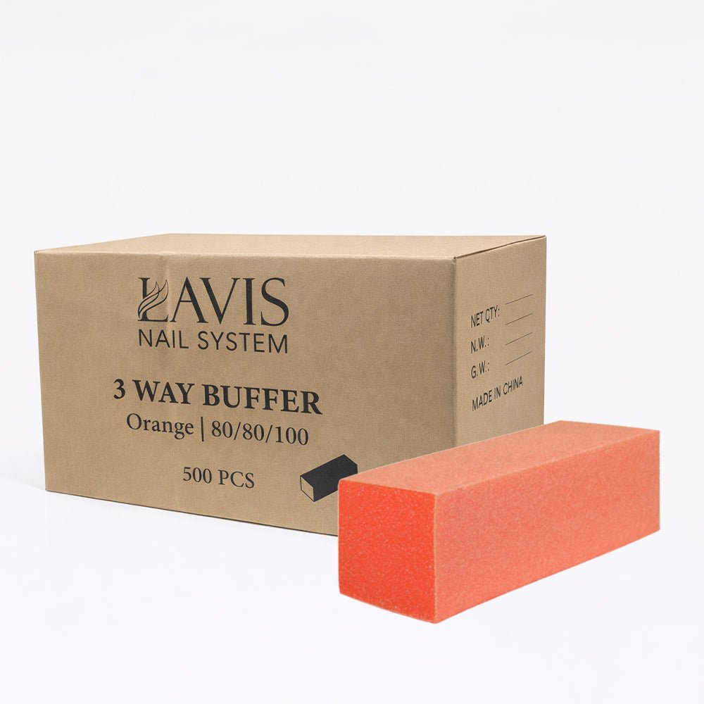 LAVIS 3 Way Buffer 80/80/100 (Box) - DTK Nail Supply