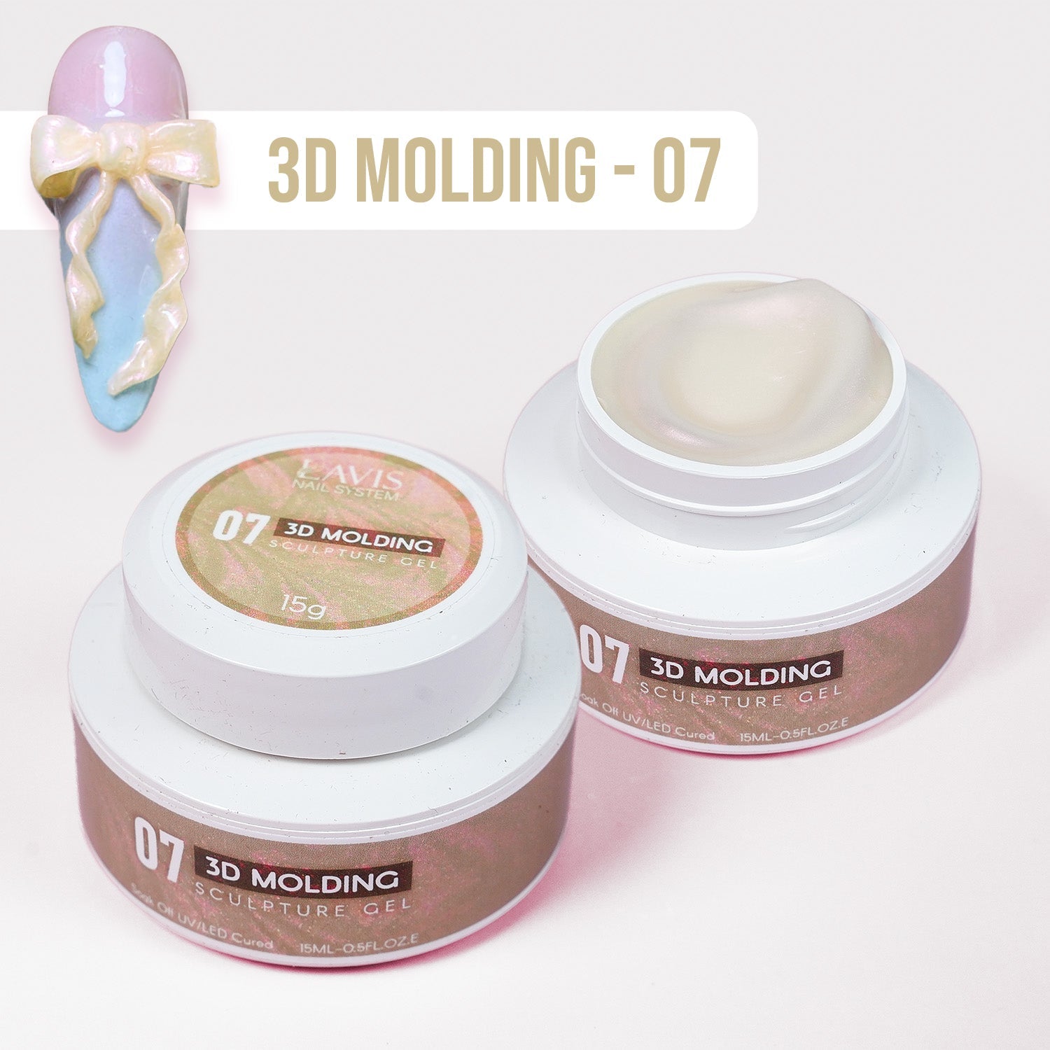 LAVIS 3D Molding Gel - Aurora Sculpture Gel - DTK Nail Supply