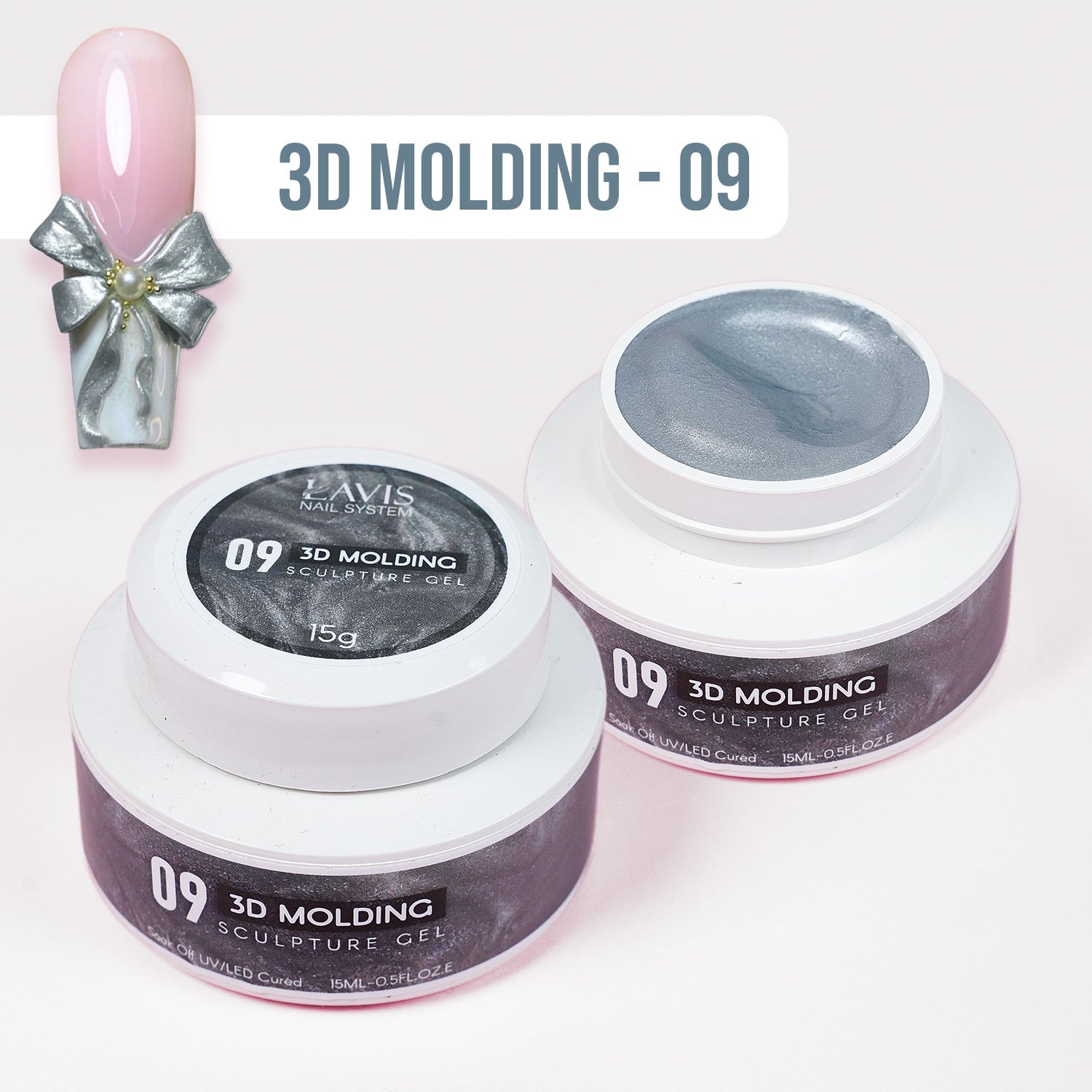 LAVIS 3D Molding Gel - Aurora Sculpture Gel - DTK Nail Supply
