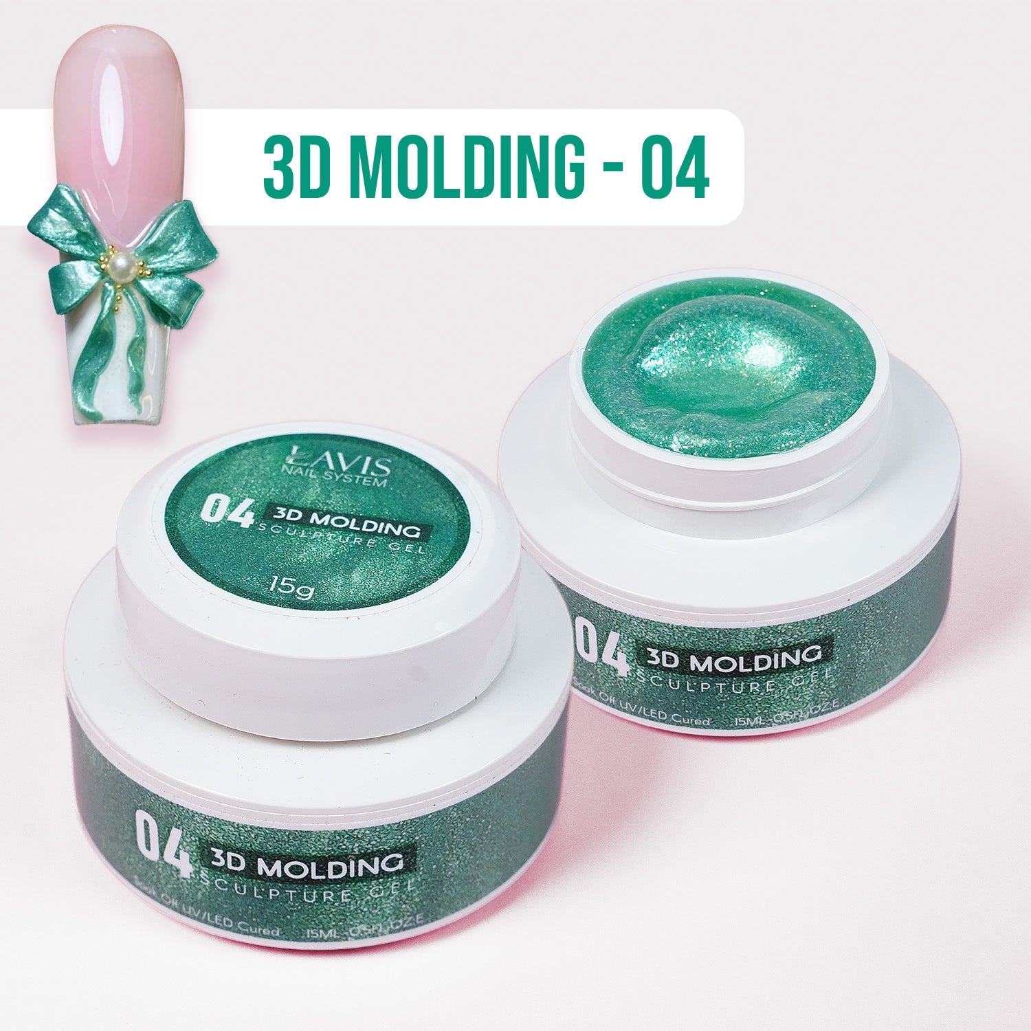 LAVIS 3D Molding Gel - Aurora Sculpture Gel - DTK Nail Supply