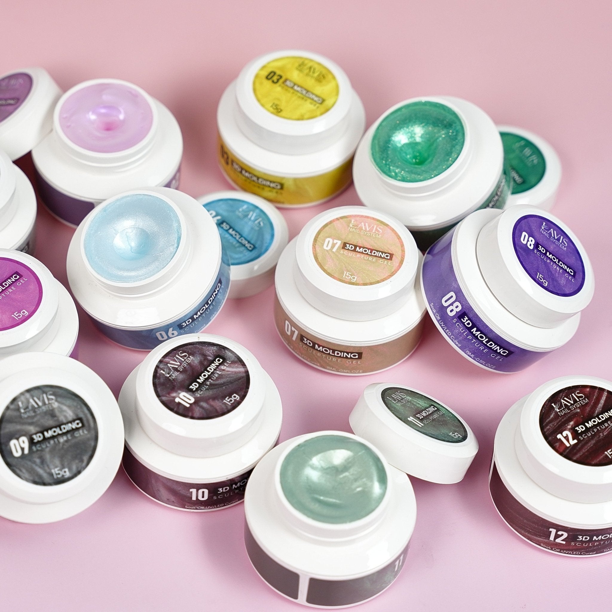 LAVIS 3D Molding Gel - Aurora Sculpture Gel - DTK Nail Supply