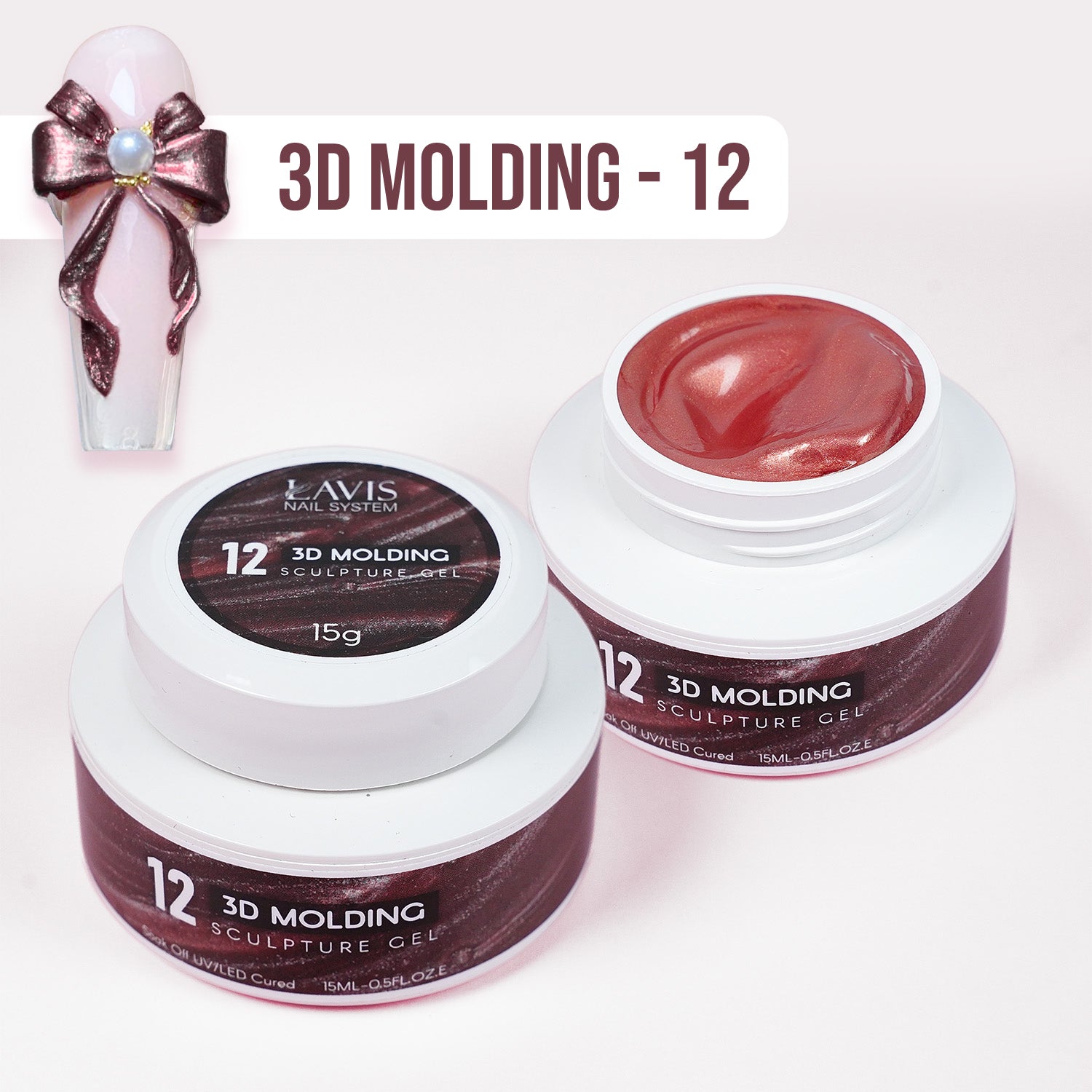 LAVIS 3D Molding Gel - Aurora Sculpture Gel - DTK Nail Supply