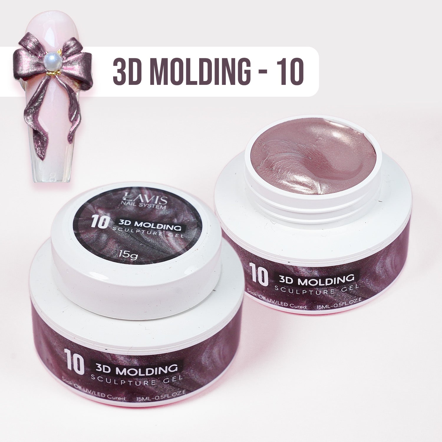 LAVIS 3D Molding Gel - Aurora Sculpture Gel - DTK Nail Supply