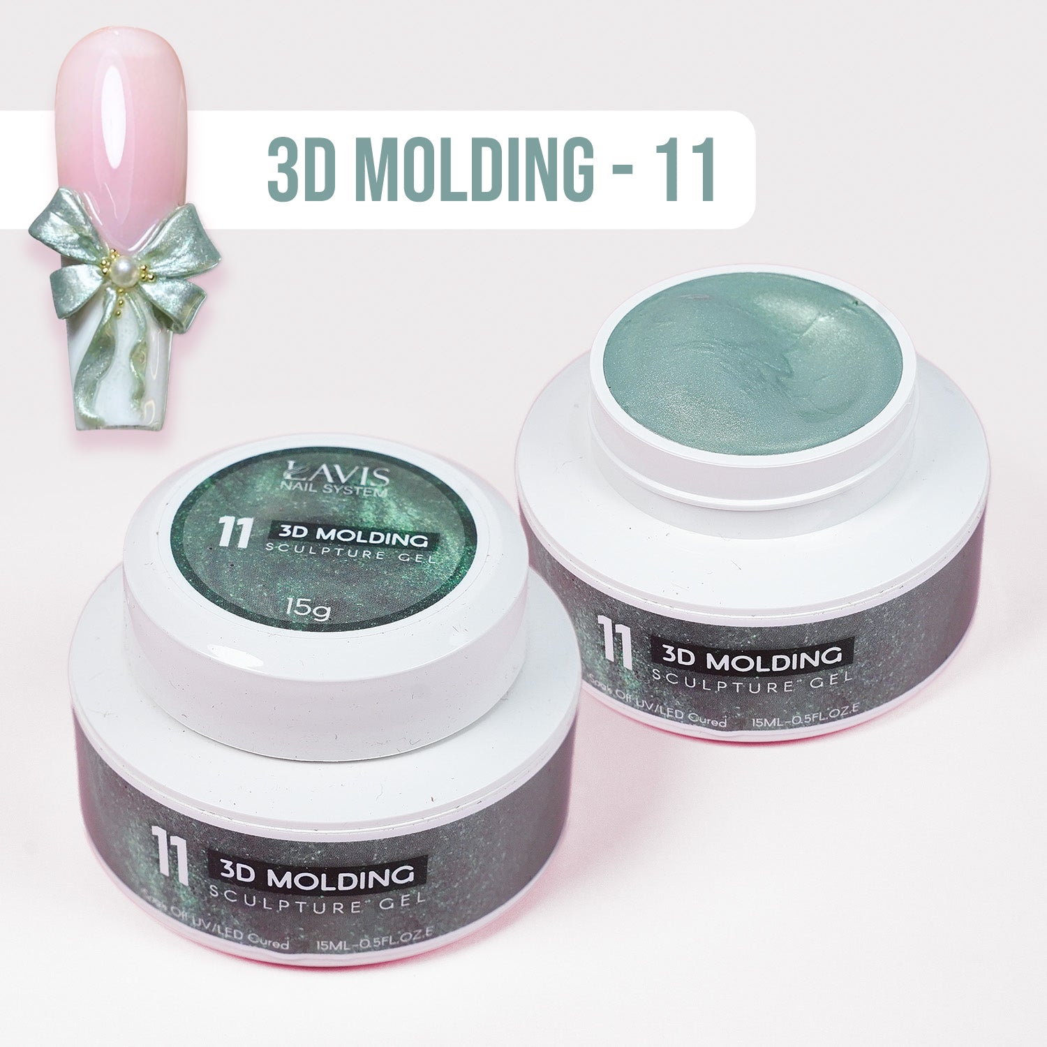 LAVIS 3D Molding Gel - Aurora Sculpture Gel - DTK Nail Supply