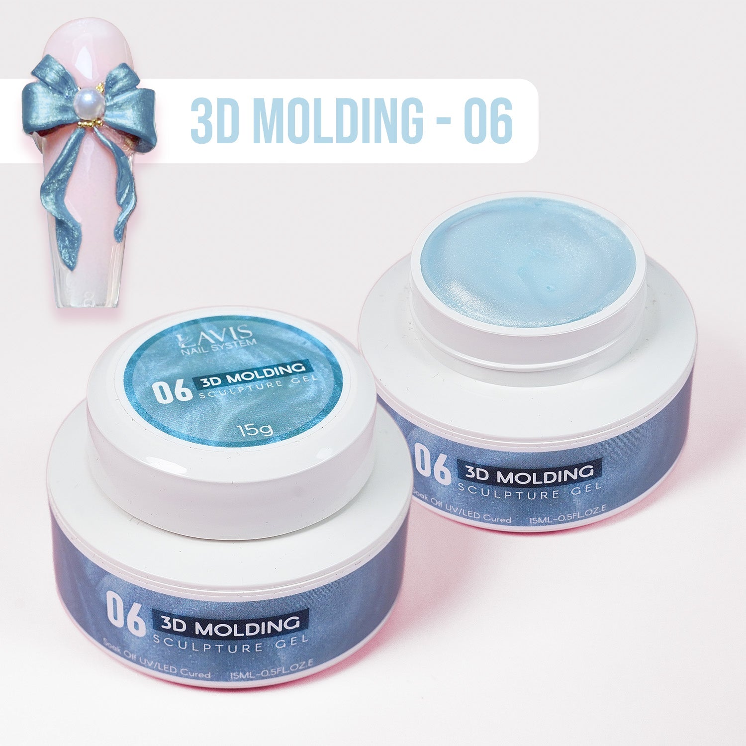 LAVIS 3D Molding Gel - Aurora Sculpture Gel - DTK Nail Supply