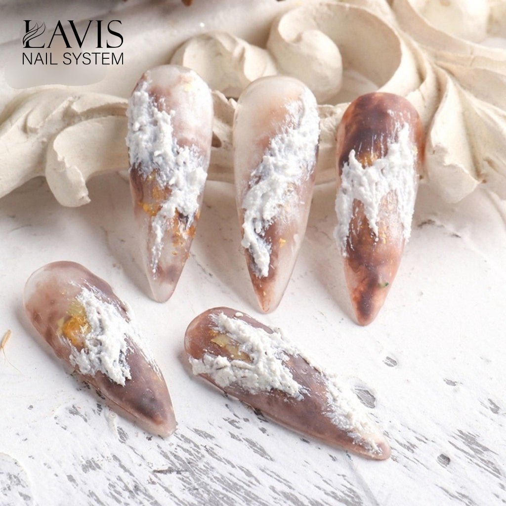 LAVIS 3D Plaster Gel - Grainy Texture Gel - DTK Nail Supply