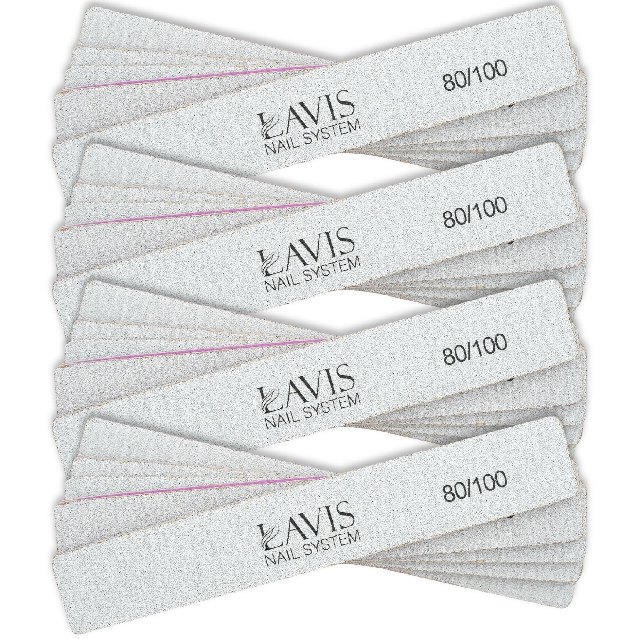 Lavis 50Pcs Nail Files - FG - DTK Nail Supply