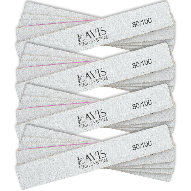 Lavis 50Pcs Nail Files - FG - DTK Nail Supply