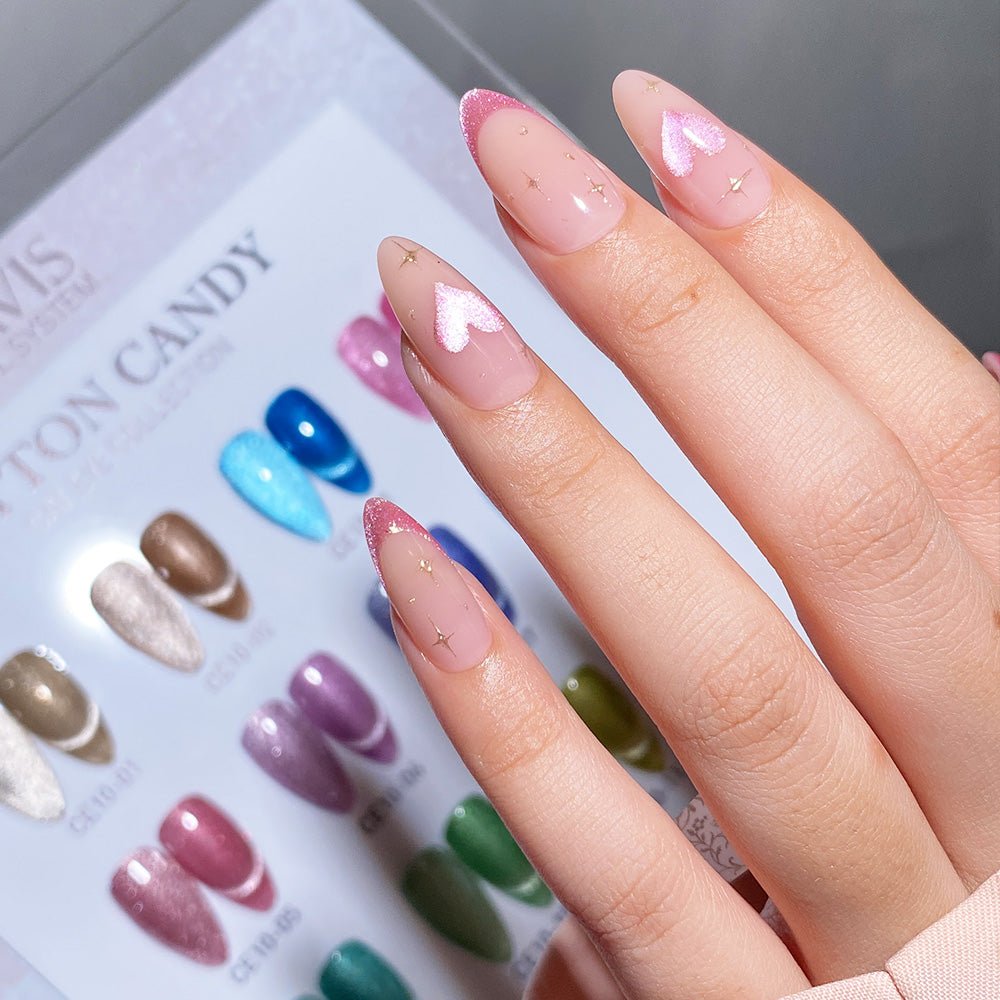 LAVIS 9D Cat Eyes CE10 - 11 (Ver1) - Gel Polish 0.5 oz - Cotton Candy Collection - DTK Nail Supply