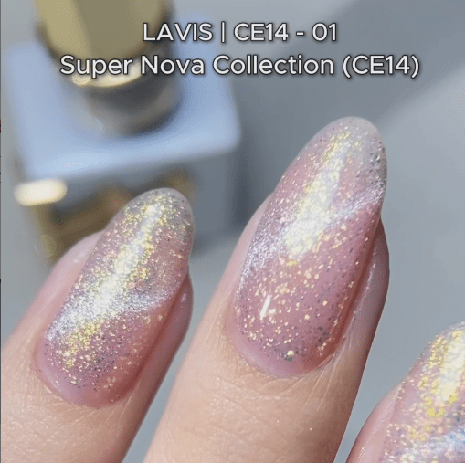 LAVIS 9D Cat Eyes CE14 - 01 (Ver1) - Gel Polish 0.5 oz - Super Nova Collection - DTK Nail Supply