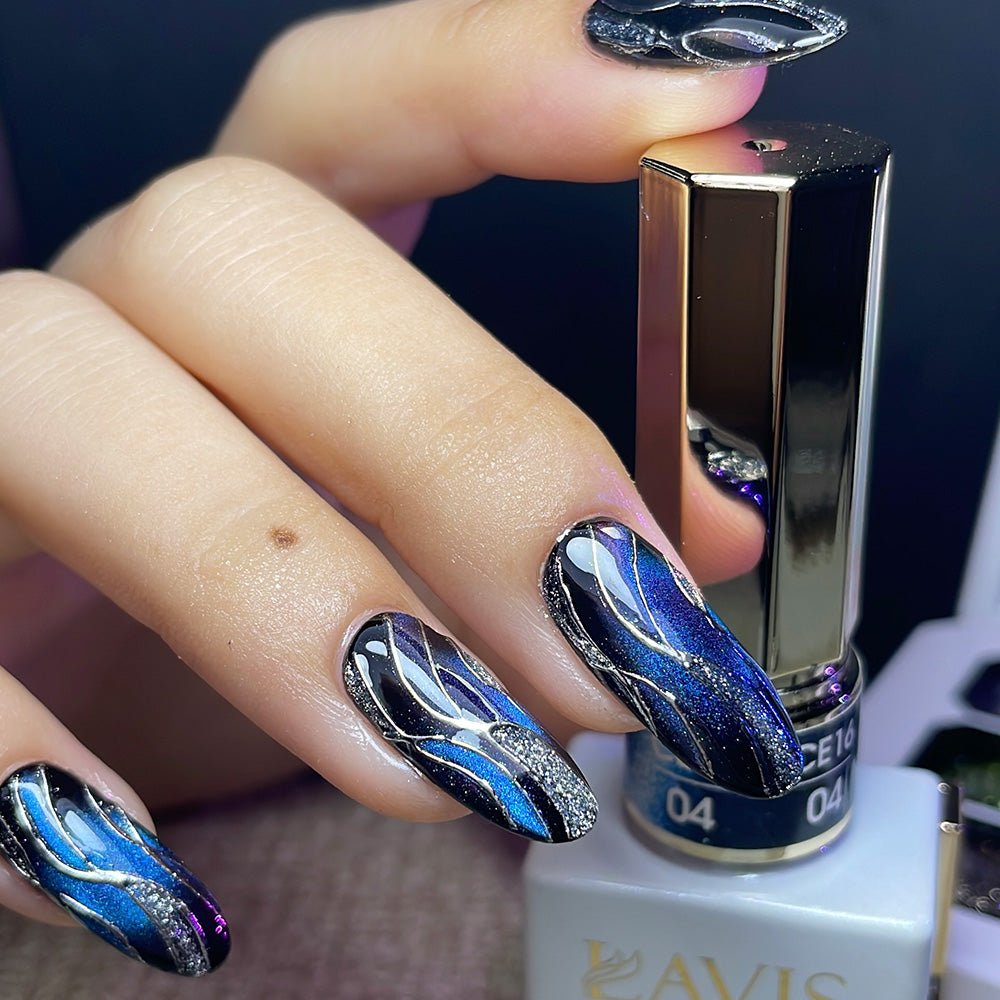 LAVIS 9D Cat Eyes CE16 - 04 - Gel Polish 0.5 oz - Double Vision Collection - DTK Nail Supply