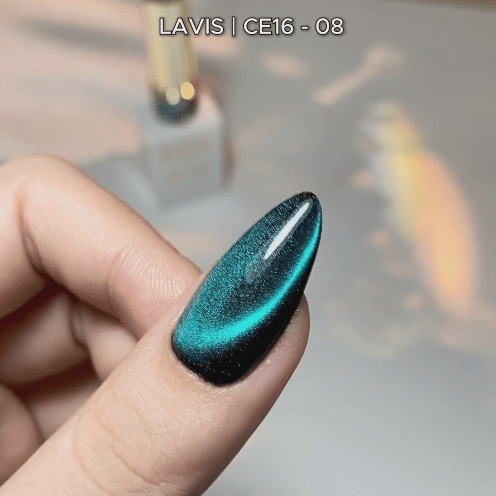 LAVIS 9D Cat Eyes CE16 - 08 - Gel Polish 0.5 oz - Double Vision Collection - DTK Nail Supply