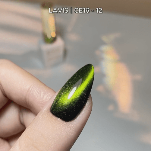 LAVIS 9D Cat Eyes CE16 - 12 - Gel Polish 0.5 oz - Double Vision Collection - DTK Nail Supply