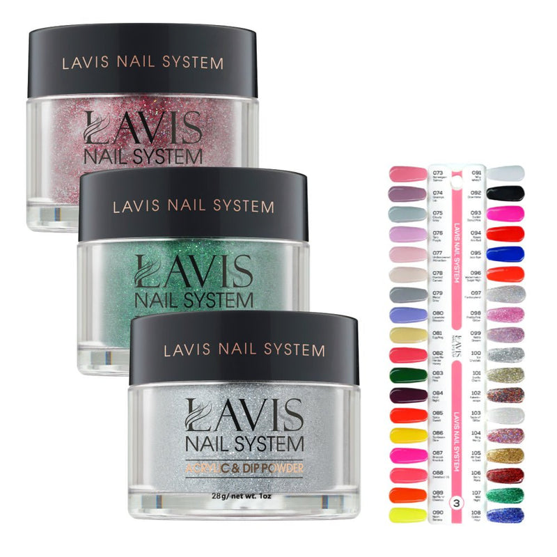 Lavis Acrylic & Dip Powder Part 3(36 Colors): 073 - 108 - 1oz - DTK Nail Supply