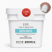 Lavis Acrylic & Dipping Powder - Super White - 80oz (5lbs) - DTK Nail Supply