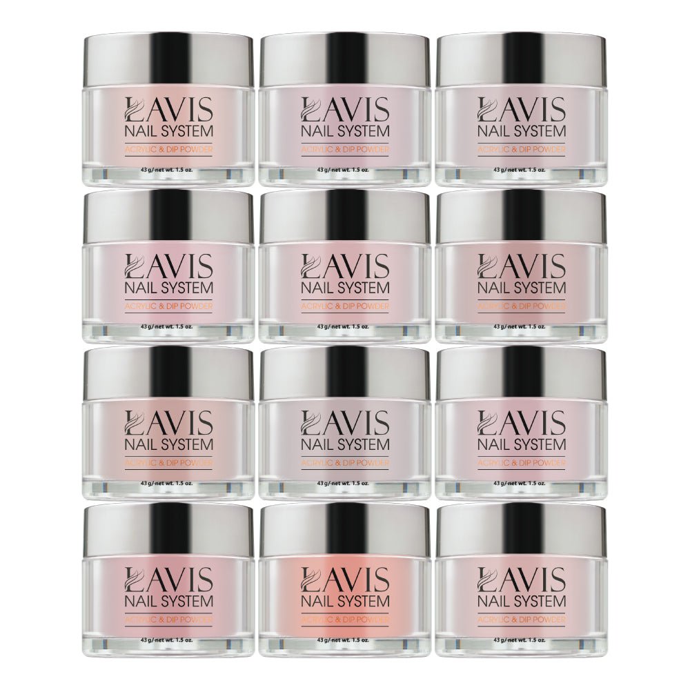 LAVIS ACRYLIC KIT 1 (01 - 12) - DTK Nail Supply