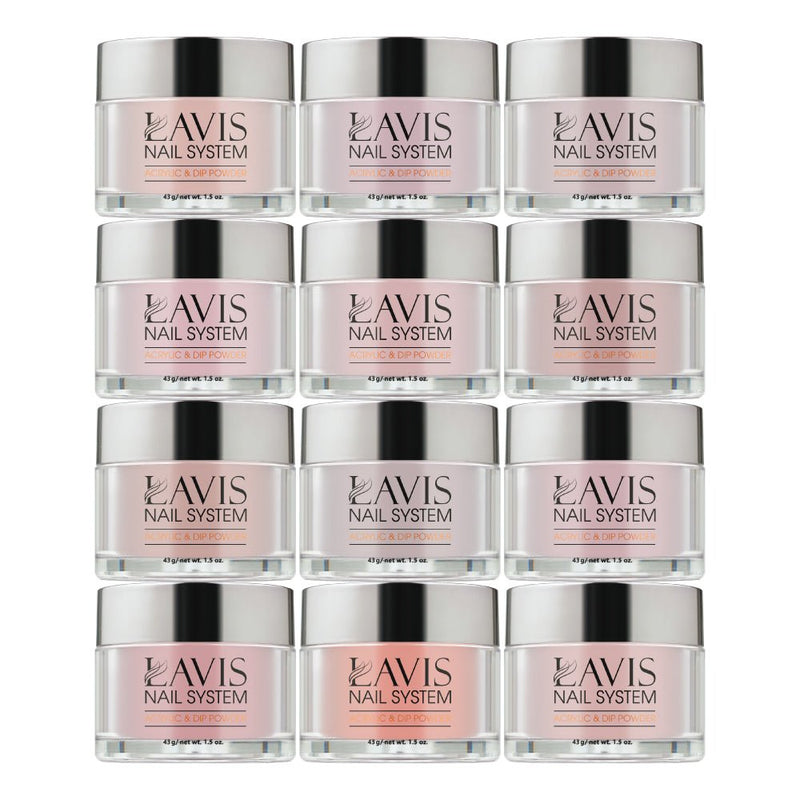 LAVIS ACRYLIC KIT 1 (01 - 12) - DTK Nail Supply