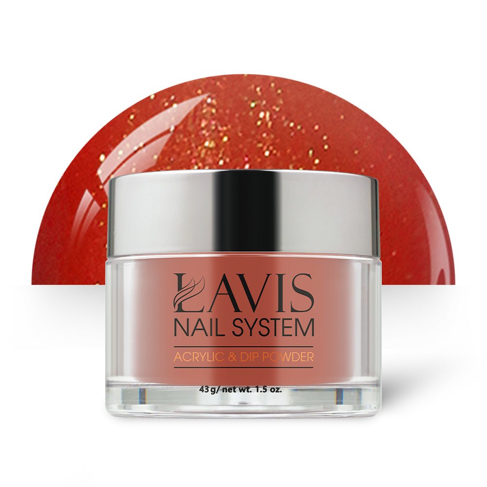Lavis Acrylic Powder - 222 Gypsy Red - DTK Nail Supply