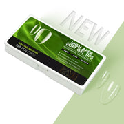 LAVIS Almond Medium - 15 Sizes Clear - High Apex Soft Gel Tips - DTK Nail Supply