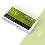 LAVIS Almond Short - 12 Sizes Clear - Soft Gel Tips - DTK Nail Supply