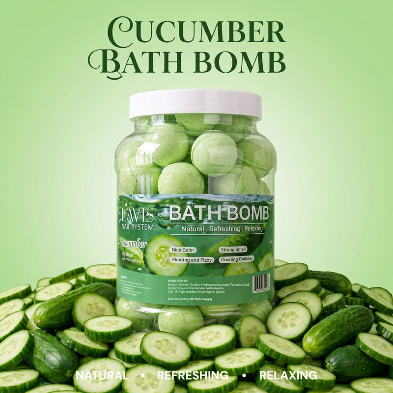 LAVIS Bath Bomb - Cucumber - DTK Nail Supply