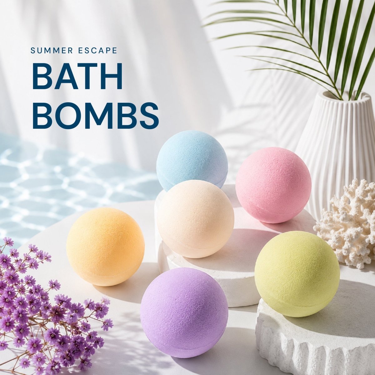 LAVIS Bath Bomb - Lemon - DTK Nail Supply