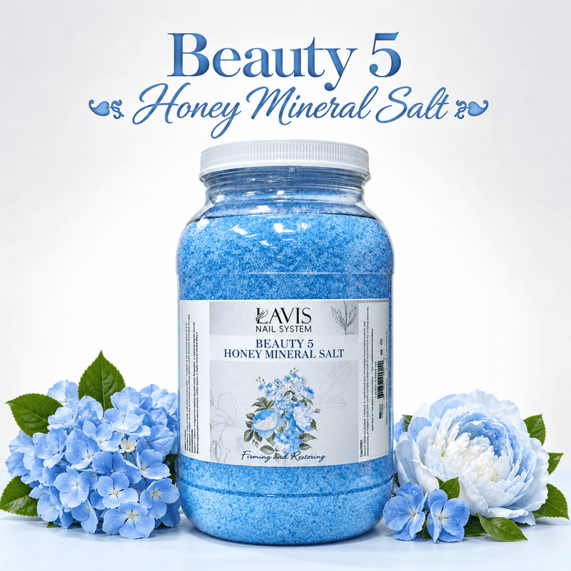 LAVIS - Beauty No.5 Honey Mineral Salt - 1 gallon - DTK Nail Supply