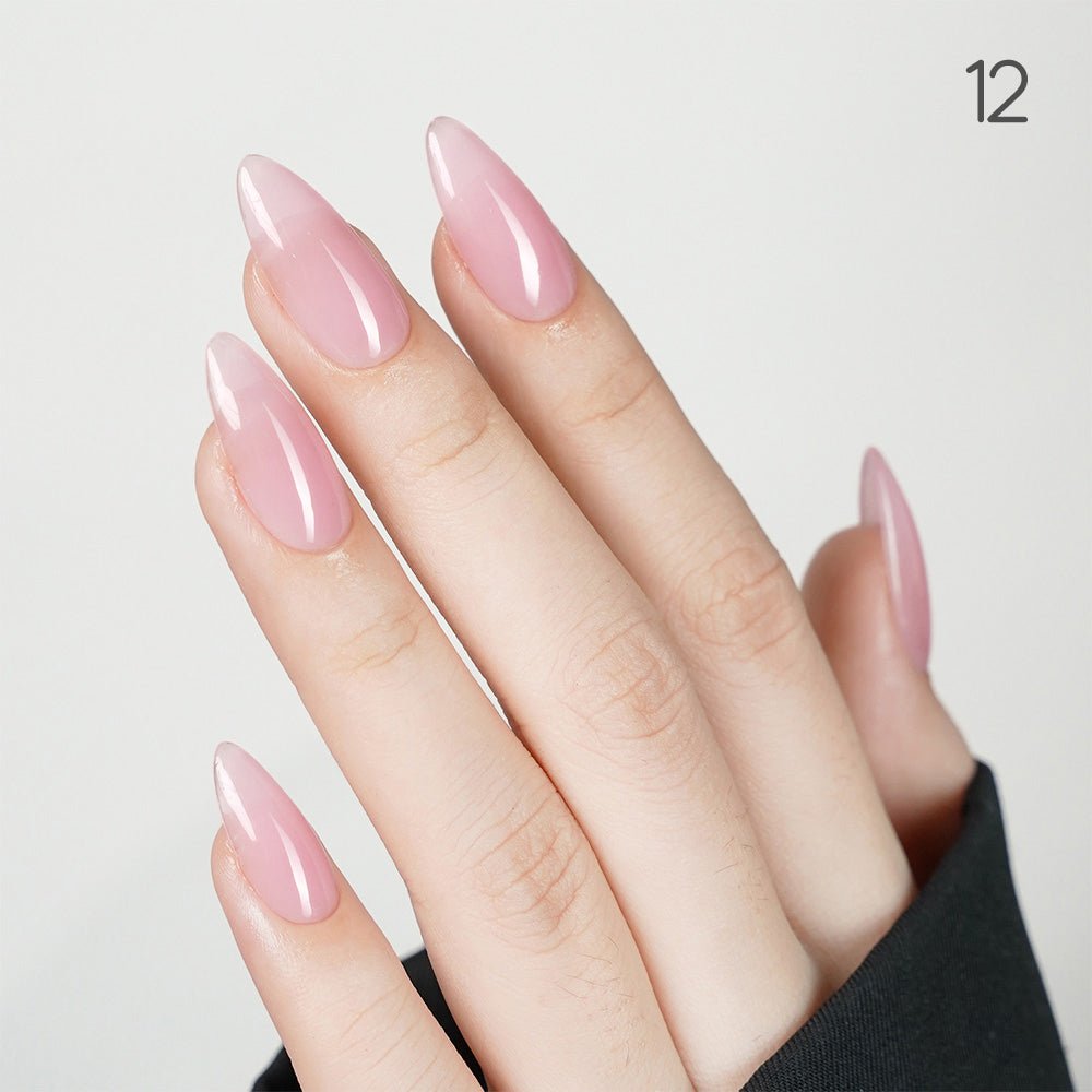 LAVIS Builder Gel 2 - 12 Strawberry Gloss - Gel Polish 15ml - DTK Nail Supply