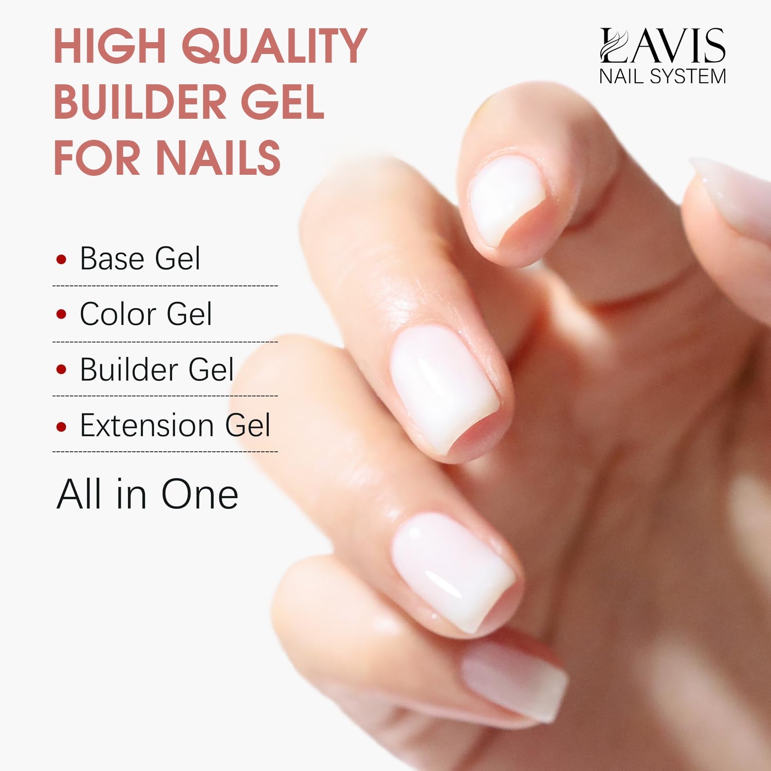 LAVIS Builder Gel 2 - 14 Pink Press - Gel Polish 15ml - DTK Nail Supply