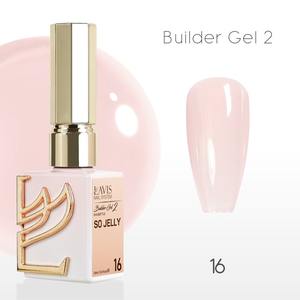 LAVIS Builder Gel 2 - 16 So Jelly - Gel Polish 15ml - DTK Nail Supply