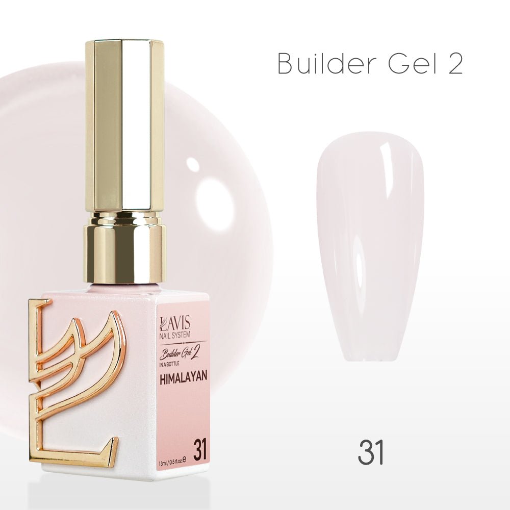 LAVIS Builder Gel 2 - 31 Himalayan - Gel Polish 15ml - DTK Nail Supply