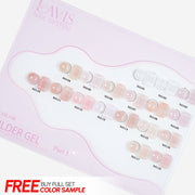 LAVIS Builder Gel 2 - Part 1 Set 18 Colors (B01 - B18) - Gel Polish 15ml - DTK Nail Supply