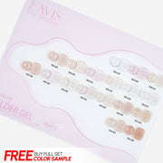 LAVIS Builder Gel 2 - Part 2 Set 18 Colors (B19 - B36) - Gel Polish 15ml - DTK Nail Supply