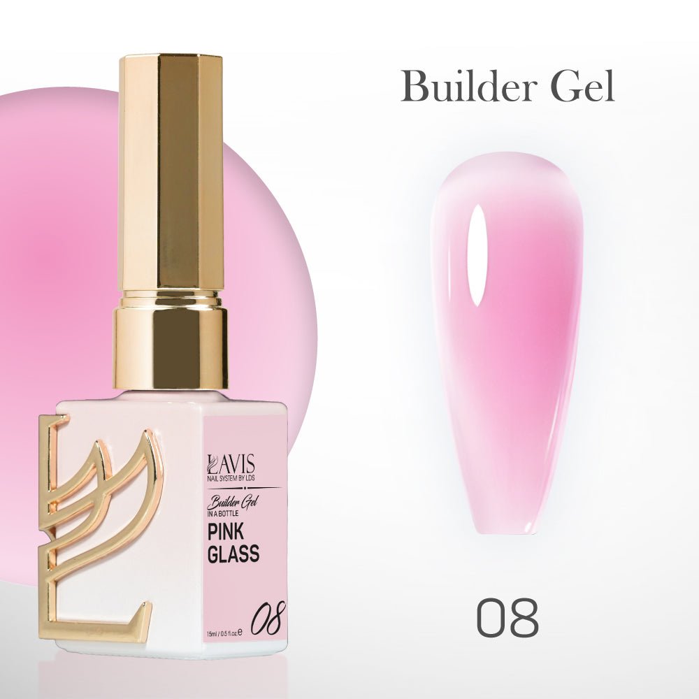 LAVIS Builder Gel In The Bottle - B08 - Gel Polish 15ml - DTK Nail Supply