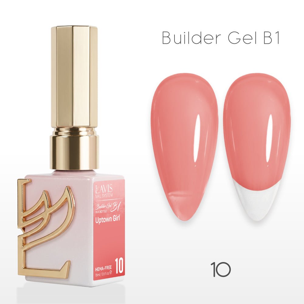 LAVIS Builder Gel In The Bottle - B1 - 10 Uptowin Girl - Gel Polish 0.5oz - DTK Nail Supply