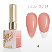 LAVIS Builder Gel In The Bottle - B1 - 14 Pink Press - Gel Polish 0.5oz - DTK Nail Supply