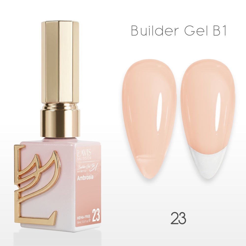 LAVIS Builder Gel In The Bottle - B1 - 23 Ambrosia - Gel Polish 0.5oz - DTK Nail Supply