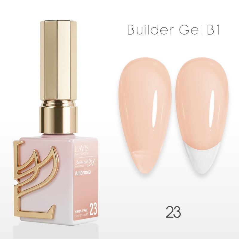 LAVIS Builder Gel In The Bottle - B1 - 23 Ambrosia - Gel Polish 0.5oz - DTK Nail Supply