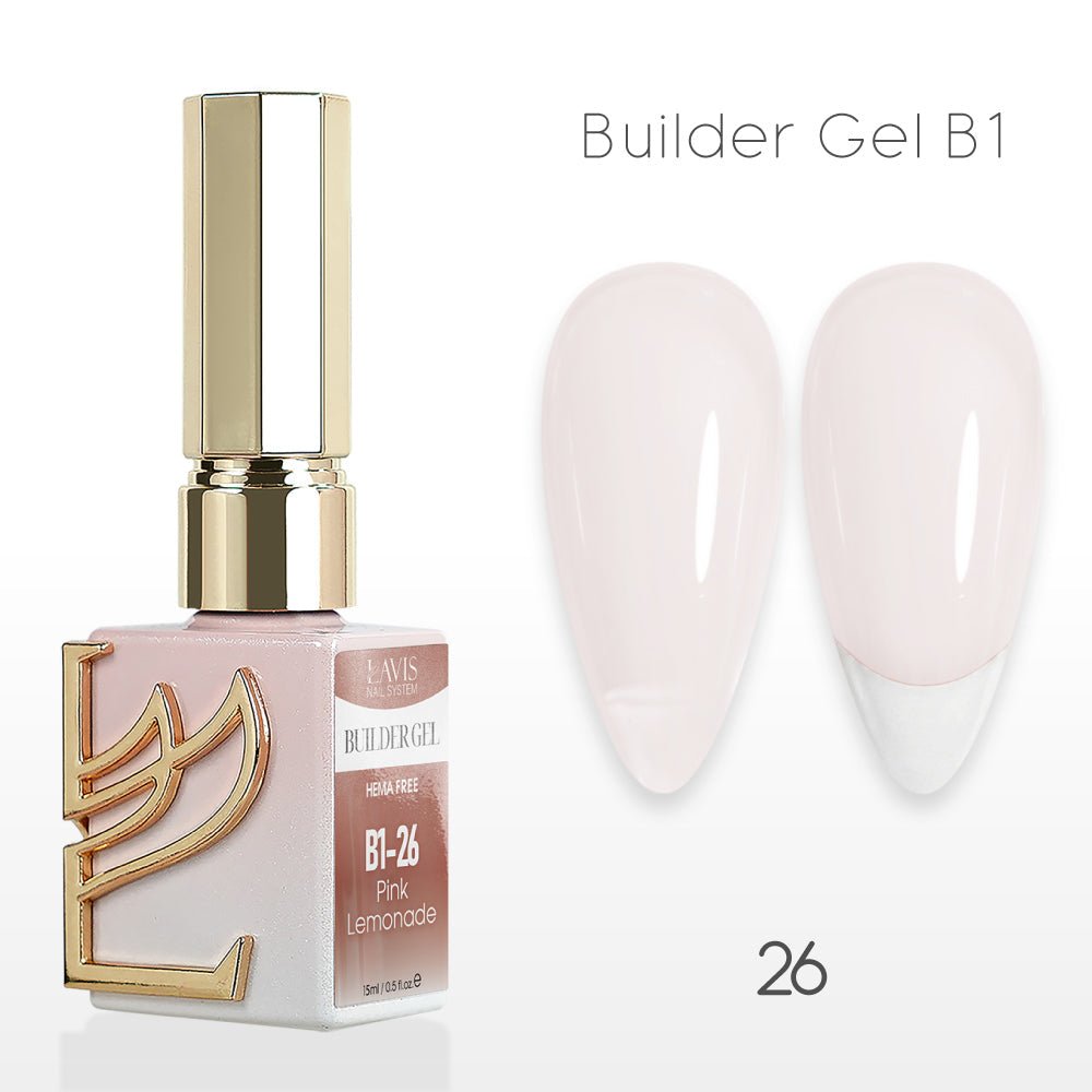 LAVIS Builder Gel In The Bottle - B1 - 26 Lace Me Up - Gel Polish 0.5oz - DTK Nail Supply