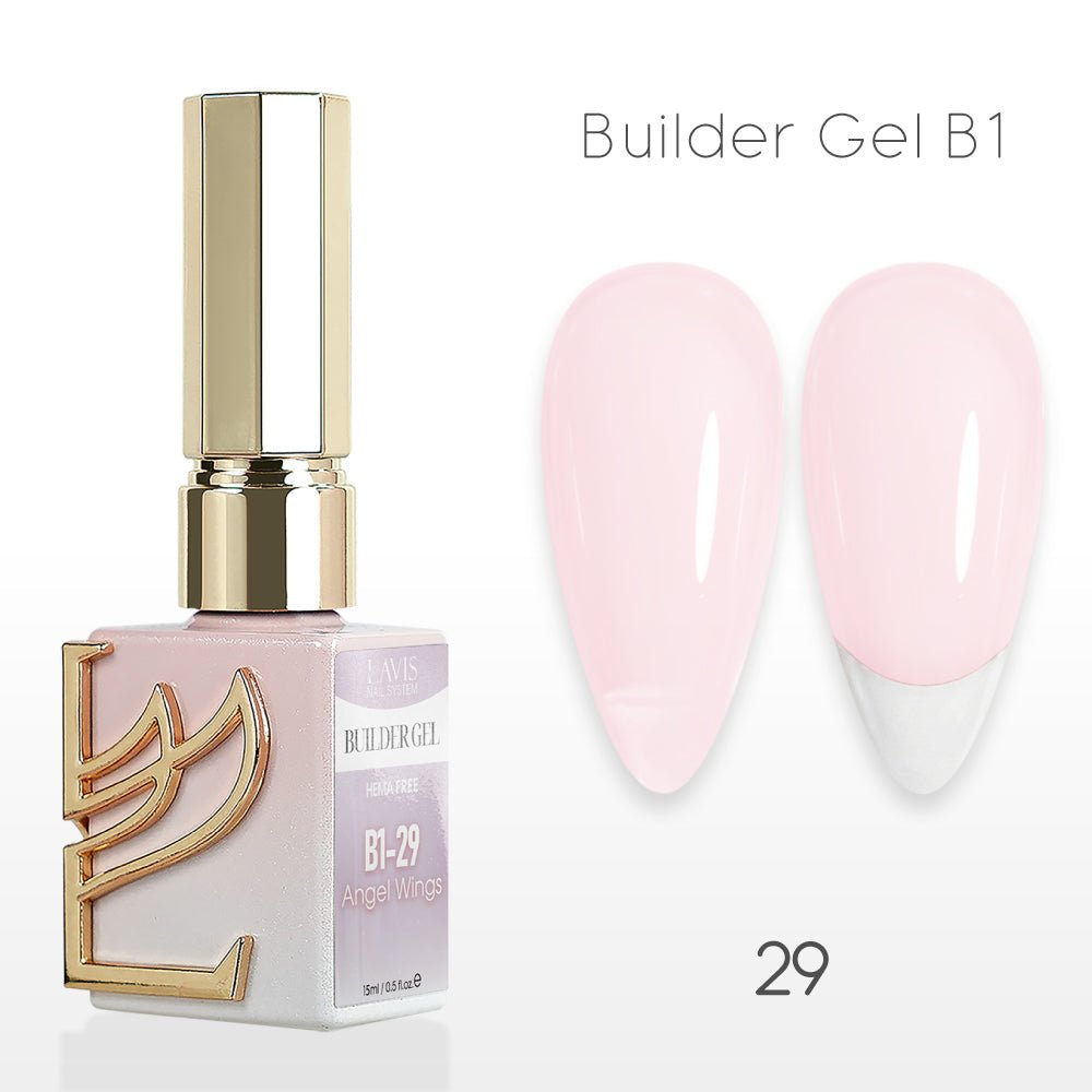 LAVIS Builder Gel In The Bottle - B1 - 29 Coquette - Gel Polish 0.5oz - DTK Nail Supply